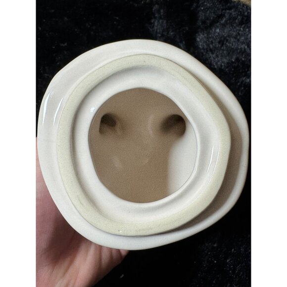 Rae Dunn Magenta Bunny Scoop Ceramic Container With Lid Artisan Collection - Picture 5 of 8